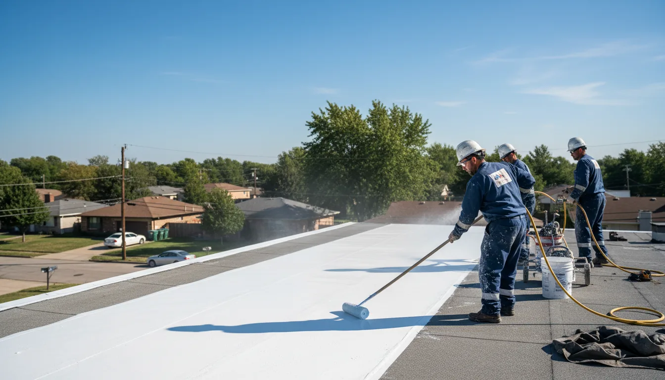 Commercial roof coating in Spring Valley, OH near me